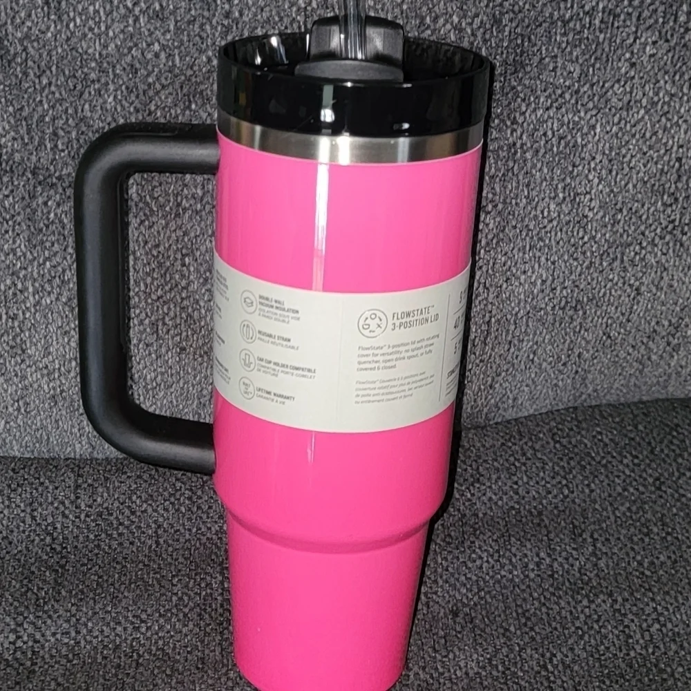 💓💓ELECTRIC PINK💓💓 30oz Stanley Quencher H20 Tumbler Genuine  Stanley - Picture 5 of 5